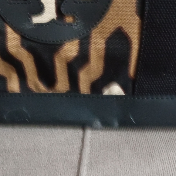 Tory Burch Lrg Canvas Tote Bag EUC - Picture 12 of 12